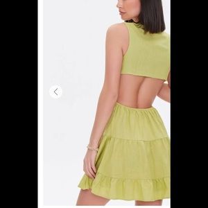 Cutout O-Ring Mini Dress